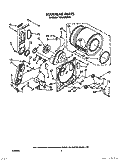 BULKHEAD Diagram and Parts List for TGDL400WW0  Whirlpool Dryer