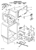 LINER PARTS Diagram and Parts List for ET8CHEXST02  Whirlpool Refrigerator