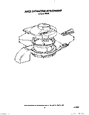 JUICE EXTRACTOR ATTACHMENT Diagram and Parts List for KFP403  Whirlpool Food Processor