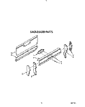BACKGUARD Diagram and Parts List for FGP355VW1  Roper Range