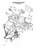 CONTROL PANEL, LIT/OPTIONAL Diagram and Parts List for KUDP22GT3  KitchenAid Dishwasher