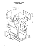 LOWER OVEN Diagram and Parts List for KEBI271XBL3  KitchenAid Wall Oven