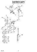 ELECTRICAL PARTS Diagram and Parts List for 4KPES100PM1  KitchenAid Coffee Maker