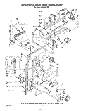 CONTROLS AND REAR PANEL Diagram and Parts List for LA5300XTW0  Whirlpool Washer