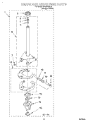 BRAKE AND DRIVE TUBE Diagram and Parts List for RAX4232KQ0  Roper Washer