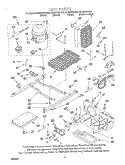 UNIT Diagram and Parts List for GD25DIXHT00  Whirlpool Refrigerator