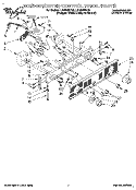 WASHER/DRYER CONTROL PANEL Diagram and Parts List for LTG5243DQ0  Whirlpool Washer Dryer Combo