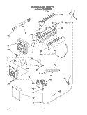 ICEMAKER Diagram and Parts List for TS22AFXKQ00  Estate Refrigerator