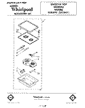 SECTION Diagram and Parts List for RCK893  Whirlpool Cooktop