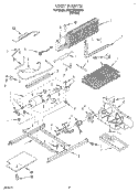 UNIT Diagram and Parts List for 3VET19ZKAW01  Whirlpool Refrigerator