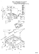 MACHINE BASE Diagram and Parts List for GSQ9340EZ1  Whirlpool Washer
