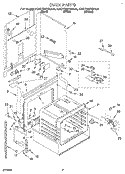 OVEN, LITERATURE Diagram and Parts List for KDDT207BAL9  KitchenAid Range
