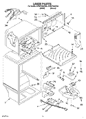 LINER Diagram and Parts List for ET8WTEXKT00  Whirlpool Refrigerator
