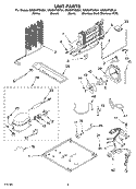 UNIT Diagram and Parts List for GR2SHTXKL01  Whirlpool Refrigerator