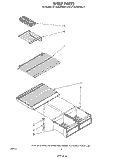 SHELF Diagram and Parts List for ET16JKXRWR0  Whirlpool Refrigerator