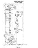 GEARCASE Diagram and Parts List for LA7700XSW0  Whirlpool Washer