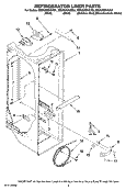 REFRIGERATOR LINER PARTS Diagram and Parts List for MSD2269KEB01  Whirlpool Refrigerator