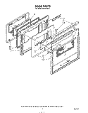 DOOR Diagram and Parts List for RS670PXK3  Whirlpool Range