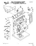 TOP & CONSOLE, LIT/OPTIONAL Diagram and Parts List for LGC6848AQ1  Whirlpool Dryer