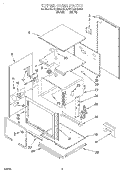 UPPER OVEN, LITERATURE Diagram and Parts List for KEBI241BBL3  KitchenAid Wall Oven