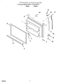 FREEZER DOOR, OPTIONAL Diagram and Parts List for KTRP21KJWH01  KitchenAid Refrigerator
