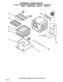 INTERNAL OVEN PARTS Diagram and Parts List for YKESA907PP00  KitchenAid Range