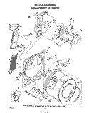 SECTION Diagram and Parts List for GCE2900XSN1  Whirlpool Dryer