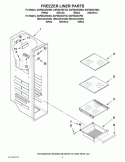 FREEZER LINER PARTS Diagram and Parts List for GSF26C4EXB02  Whirlpool Refrigerator
