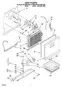 UNIT Diagram and Parts List for EV170NYLB00  Whirlpool Freezer