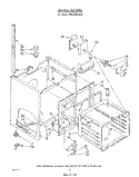 OVEN Diagram and Parts List for RM996PXVW2  Whirlpool Microwave Oven Combo