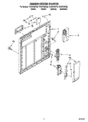 INNER DOOR PARTS Diagram and Parts List for TUD6700PB2  Estate Dishwasher