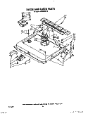 DOOR AND LATCH Diagram and Parts List for KUDM220T0  KitchenAid Dishwasher