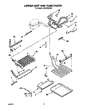 LOWER UNIT AND TUBE Diagram and Parts List for KBRC36MHS00  KitchenAid Refrigerator