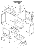 CHASSIS PARTS Diagram and Parts List for IEP314RQ0  Inglis Range