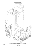CABINET Diagram and Parts List for ED25PMXRWR3  Whirlpool Refrigerator