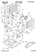 UNIT, LITERATURE Diagram and Parts List for ACH122XA0  Whirlpool Air Conditioner