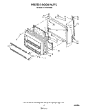 FREEZER DOOR Diagram and Parts List for ET20GKXSW02  Whirlpool Refrigerator