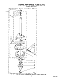 BRAKE AND DRIVE TUBE Diagram and Parts List for LA6055XTM1  Whirlpool Washer