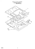 SECTION Diagram and Parts List for RC8536XTH5  Whirlpool Cooktop