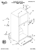 CABINET Diagram and Parts List for ET20NMXDW02  Whirlpool Refrigerator