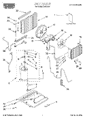 UNIT, LITERATURE Diagram and Parts List for X10002G0  Roper Air Conditioner