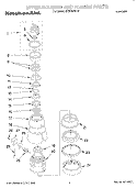 SECTION Diagram and Parts List for 4KBDS250T4  KitchenAid Food Waste Disposer