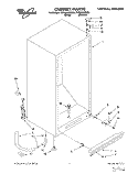 CABINET, LIT/OPTIONAL Diagram and Parts List for EV200NXDN00  Whirlpool Freezer