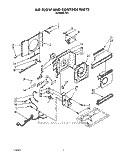 AIR FLOW AND CONTROL Diagram and Parts List for R51  Whirlpool Air Conditioner
