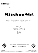 FRONT COVER Diagram and Parts List for KHWS160VAL8  KitchenAid Miscellaneous