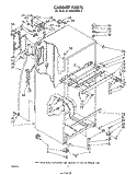 CABINET Diagram and Parts List for ET18XKXRWR2  Whirlpool Refrigerator