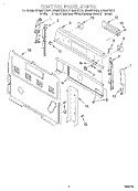 CONTROL PANEL Diagram and Parts List for RF386PXGN1  Whirlpool Range
