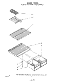 SHELF Diagram and Parts List for ET16JKXRWR2  Whirlpool Refrigerator