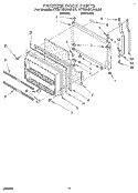 FREEZER DOOR Diagram and Parts List for KTRI18KAWH00  Whirlpool Refrigerator