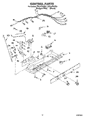 CONTROL Diagram and Parts List for CS22AFXKT01  Whirlpool Refrigerator